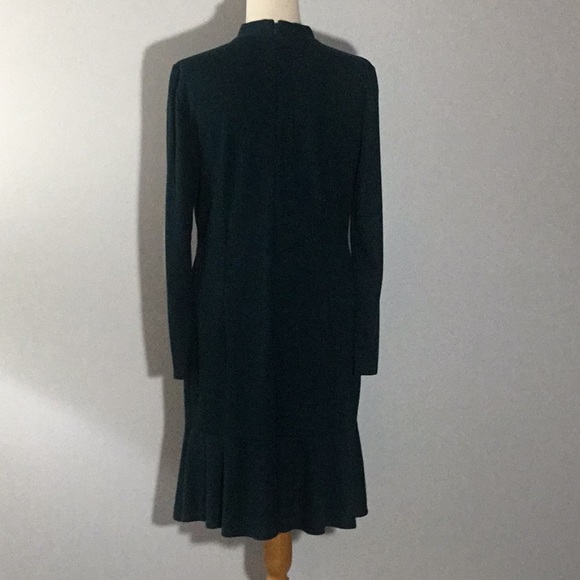 Ann Taylor Forest Green Knit Dress, sz 10 - Picture 5 of 10